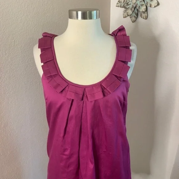 Loft  NWT 100% Cotton Sheath Summer Dress Size 2 - Picture 2 of 12